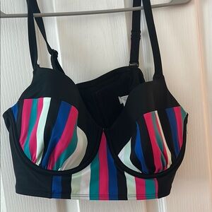 Colorful Striped Women's Bustier